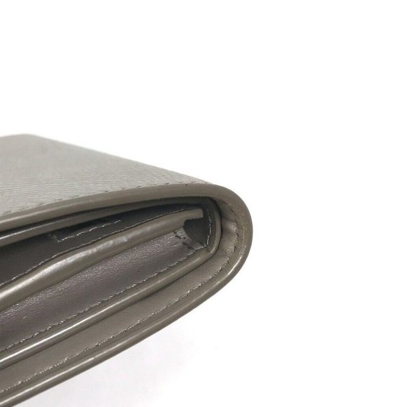 CELINE .10PI Bicolor Medium strap wallet Trifold wallet Leather gray - Picture 10 of 13